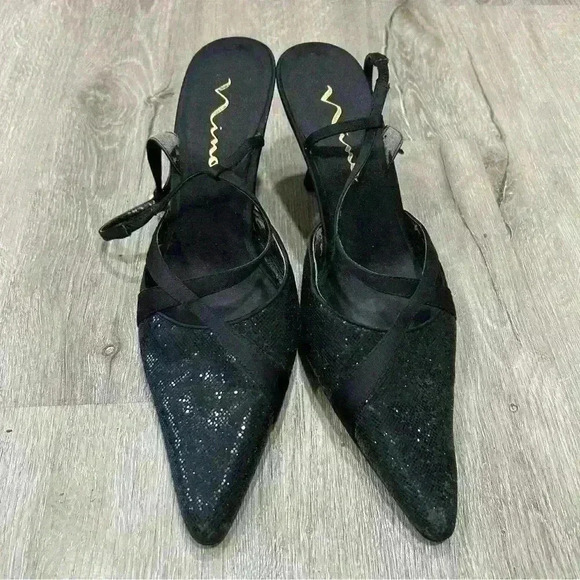 Nina Formal Beaded Heels - Picture 1 of 8